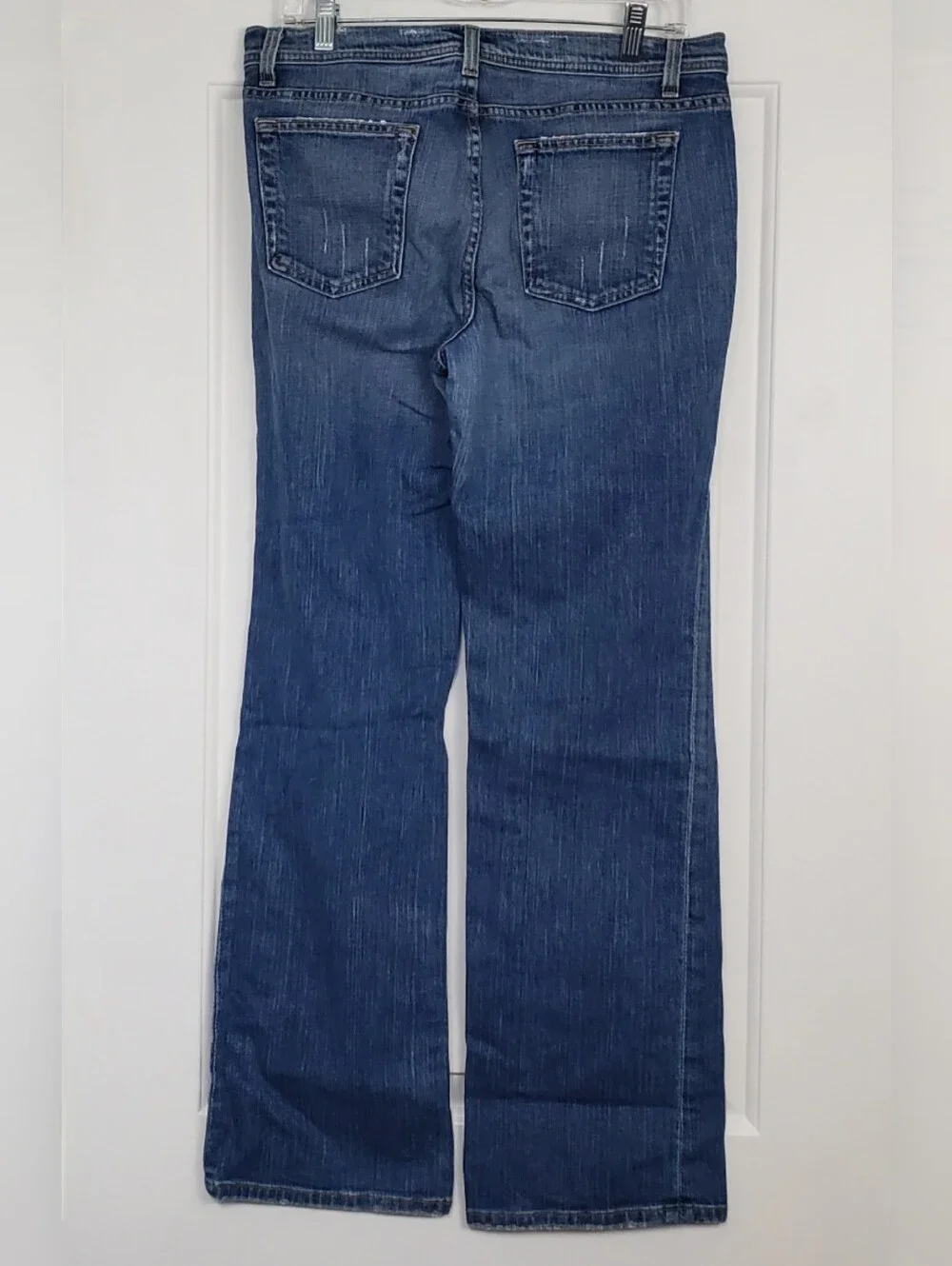 JCrew VTG Y2K Womens Distressed Stretch Boot Cut Jeans USA Made - Size 8 - GUC